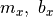 m_x,~ b_x
